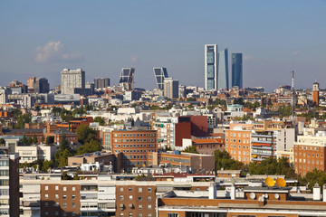 Fototapeta premium Madrid Skyline