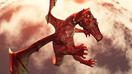Crédence de cuisine en verre imprimé Dragons Dragon
