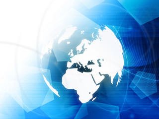 Obraz premium Europe map technology