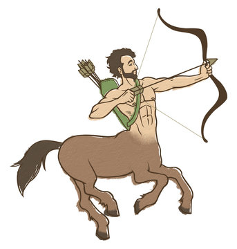 Centaur with bow and arrow