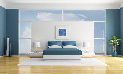 blue bedroom