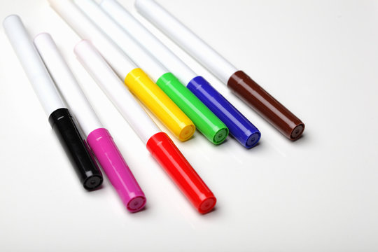 group of felt-tip pens