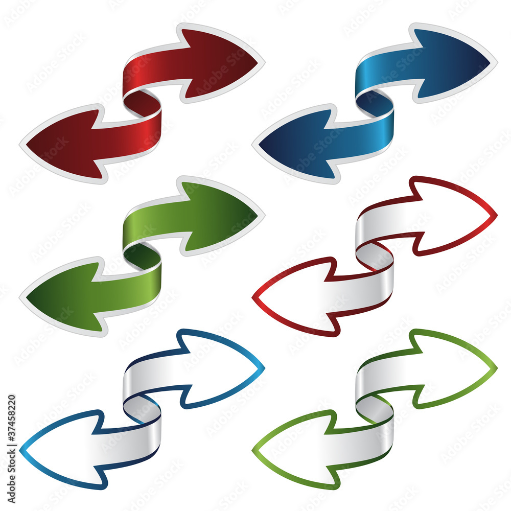 Poster vector navigation arrows