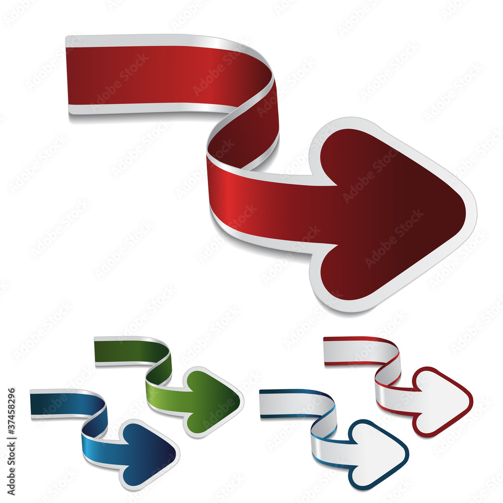 Poster vector navigation arrows