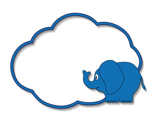 Vector frame for baby photo