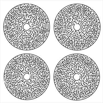 Circular mazes Set 3