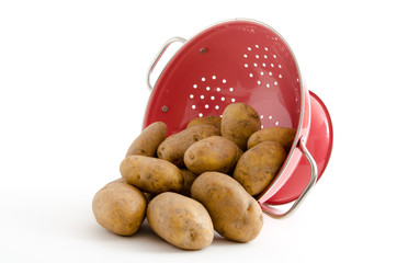 Kartoffeln im Seiher