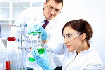 Scientists in laboratory