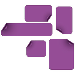Sticker und Etiketten, violett
