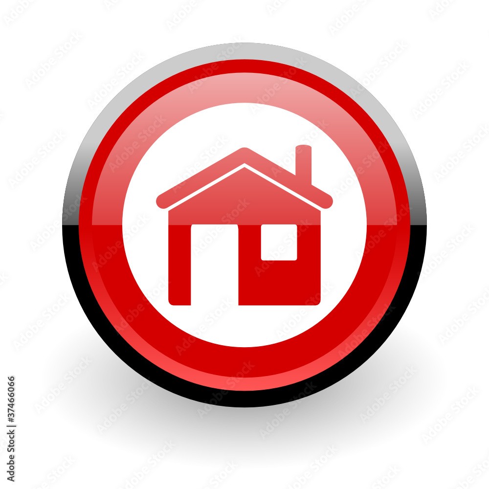 Aufkleber home web button