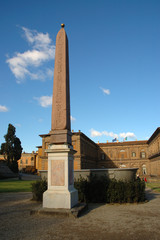 Obraz premium Obelisk in Boboli Gardens in Florence Italy