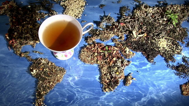 World of Tea - pan left, zoom out