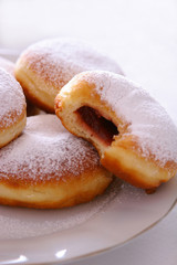 Donuts with jam