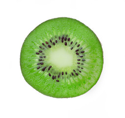 Fototapeta na wymiar Kiwi fruit macro.with clipping path