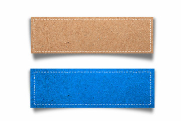 price tag, label  create from paper craft isolated.