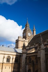 Fototapeta na wymiar Big Ben Clock and Parliament building at the Westminster city