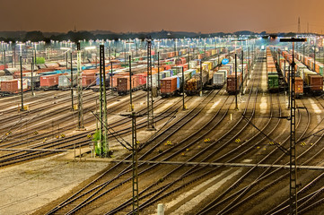 Rangierbahnhof in Maschen - Hamburg