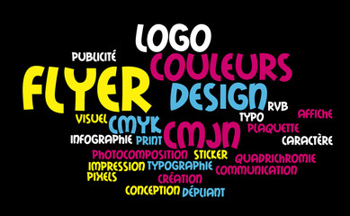 CMJN - Concept de couleurs