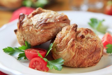Puff pastry parcels