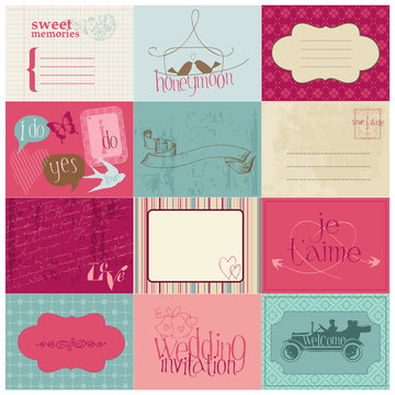 Wedding Design Elements -for invitation, scrapbook in vector
