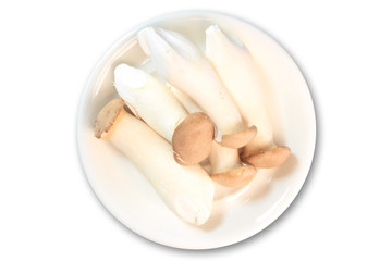 Orinji mushroom decorated on dish