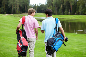 Golfing