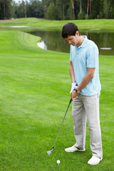Fototapeta premium Playing golf