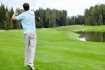 Obraz premium Golfing