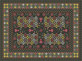 Ornate carpet design - 37477009