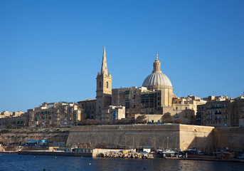Naklejka premium View of Valletta