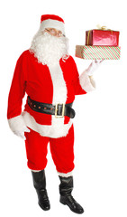 Santa with presents