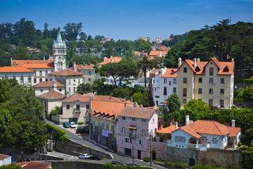 Fototapeta na wymiar Sintra, Portugalia. Widok ogólny