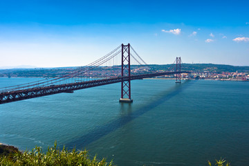 Lisbon Bridge - April 25th, Old Salazar Bridge, Portugal