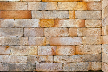 seamless bricks of an historic building QTAB Minar in Delhi