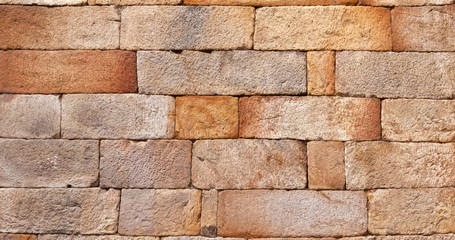 seamless bricks of an historic building QTAB Minar in Delhi