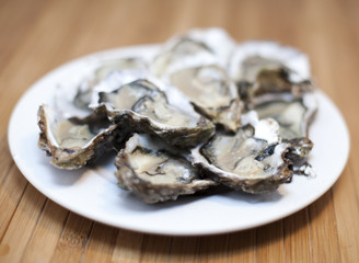 assiette d'huitres