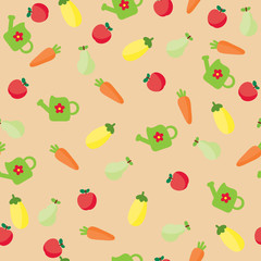 Seamless vegetable wallpaper