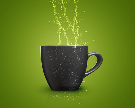 black mug