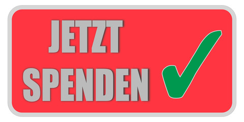 CB-Sticker rot eckig oc JETZT SPENDEN