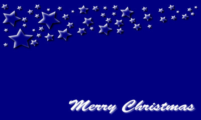 Obraz na płótnie Canvas Merry Christmas Blue