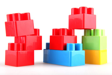 Obraz premium Plastic building blocks