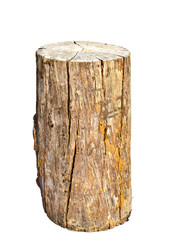 Naklejka premium isolated old fire wood