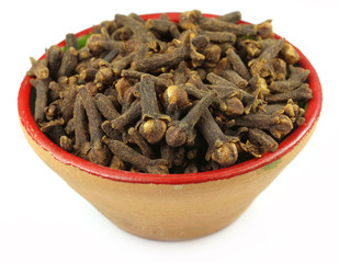 Cloves on clay pot