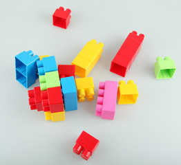 Obraz premium Plastic building blocks