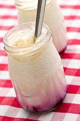 yogurt in glass jar