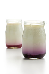 yogurt in glass jar