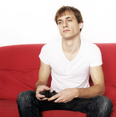 junger Videospieler