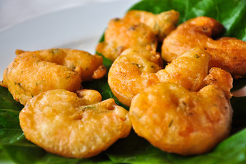 Deep fried prawn balls