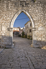Medieval gothic Venetian arch