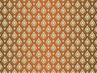 Hintergrund Ornament Thailand Floral 06